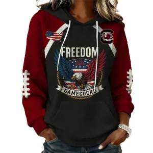 South Carolina Gamecocks x Freedom American Women's Waffle Knit Pullover Hoodie Limited