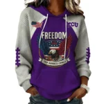 TCU Horned Frogs x Freedom American Women's Waffle Knit Pullover Hoodie Limited