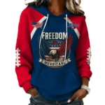 Tulsa Golden Hurricane x Freedom American Women's Waffle Knit Pullover Hoodie Limited