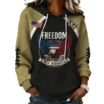 UCF Knights x Freedom American Women's Waffle Knit Pullover Hoodie Limited