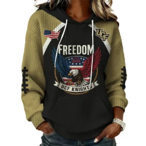 UCF Knights x Freedom American Women's Waffle Knit Pullover Hoodie Limited