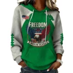 North Texas Mean x Freedom American Women's Waffle Knit Pullover Hoodie Limited