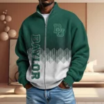 Baylor Bears Full Zip Waffle Knit Long Sleeve Sweatshirt Limited