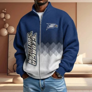 Georgia Southern Eagles Men’s Full Zip Waffle Knit Long Sleeve Sweatshirt Limited