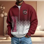 South Carolina Gamecocks Men’s Full Zip Waffle Knit Long Sleeve Sweatshirt Limited